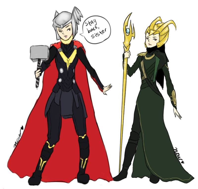 Illustration for article titled Hijab-Wearing Lady Draws Herself As Different Marvel Superheroes